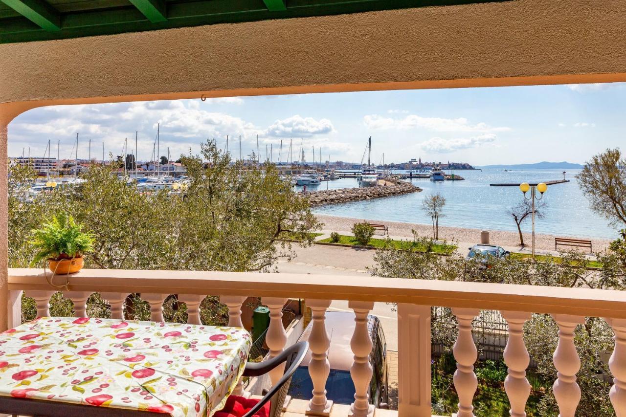Mare-More Studio W Balcony And Beach Front And View Zadar Bagian luar foto